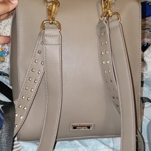 Taupe studded backpack - Picture 3 of 3